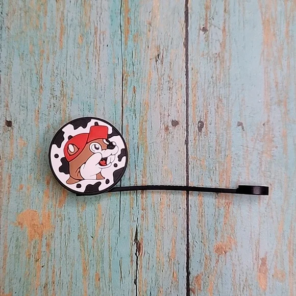 Bucees Cow Print Straw Topper - Picture 1 of 5